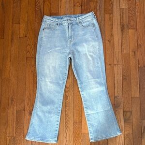Old Navy Light Blue High-Rise Vintage Cropped Flare Women’s Jeans